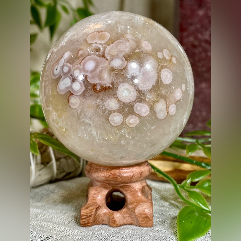 504 Quartz, Pink Amethyst and Golden Healer Crystal Sphere